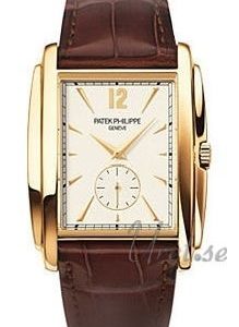 Patek Philippe Gondolo Art Deco 5124j/001 Kello Hopea / Nahka