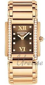 Patek Philippe Twenty~4 4910/11r/001 Kello Ruskea / 18k