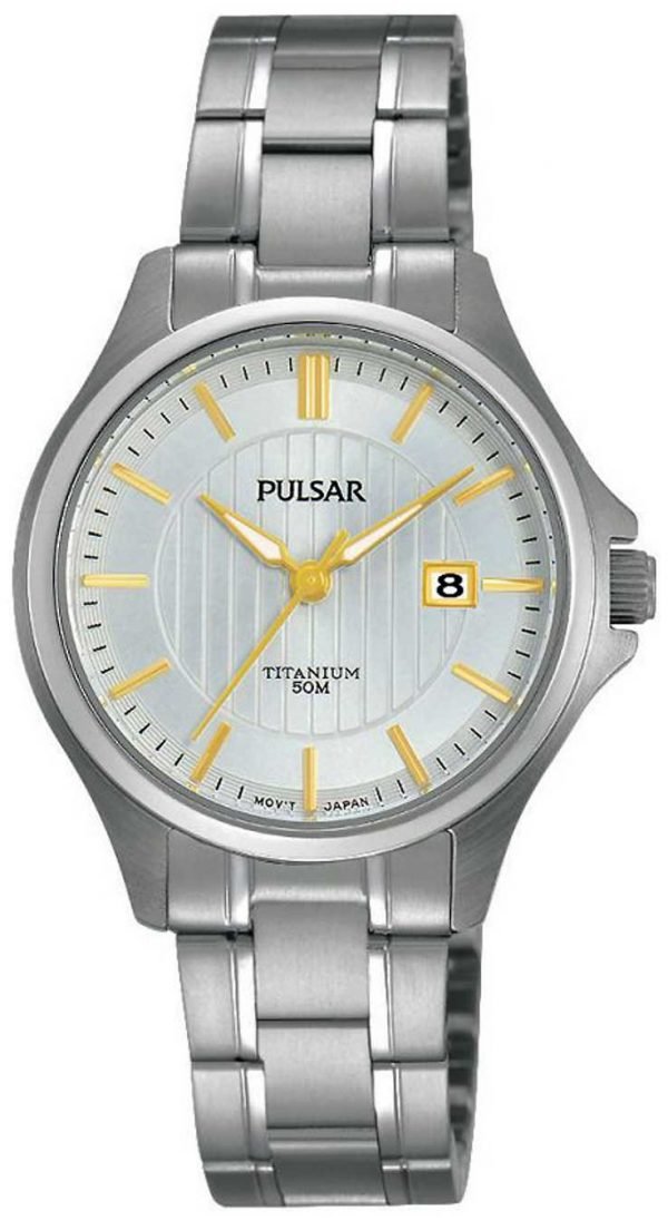 Pulsar Dress Ph7435x1 Kello Hopea / Titaani