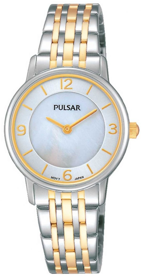 Pulsar Dress Prw027x1 Kello Valkoinen / Kullansävytetty Teräs