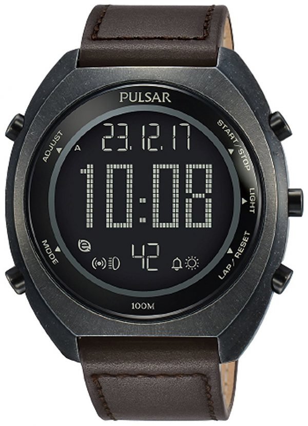 Pulsar Pulsar X P5a029x1 Kello Lcd / Nahka