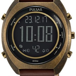 Pulsar Pulsar X P5a030x1 Kello Lcd / Nahka