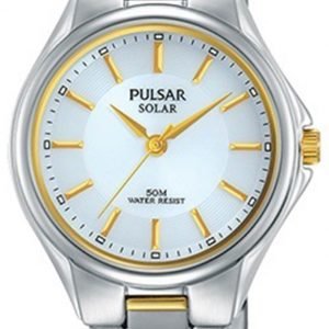 Pulsar Solar Py5035x1 Kello Hopea / Kullansävytetty Teräs