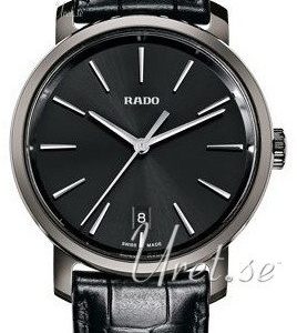 Rado Diamaster R14072175 Kello Musta / Nahka