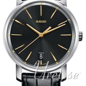 Rado Diamaster R14089165 Kello Musta / Nahka