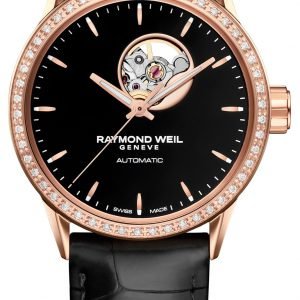 Raymond Weil Freelancer 2410-C5s-20011 Kello Musta / Nahka