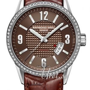 Raymond Weil Freelancer 2730-Sls-05707 Kello Ruskea / Nahka