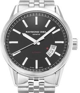 Raymond Weil Freelancer 2730-St-20001 Kello Musta / Teräs