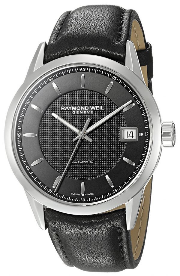 Raymond Weil Freelancer 2740-Stc-20021 Kello Musta / Nahka