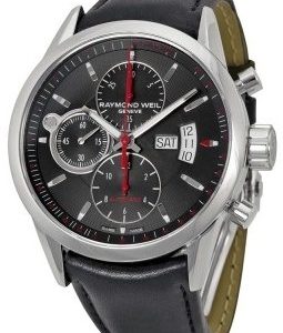 Raymond Weil Freelancer 7730-Stc-20041 Kello Musta / Nahka