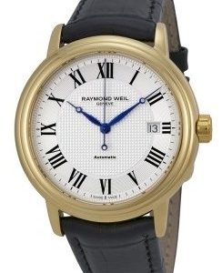 Raymond Weil Maestro 2837-Pc-00659 Kello Hopea / Nahka