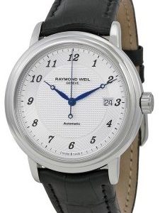 Raymond Weil Maestro 2837-Stc-05659 Kello Hopea / Nahka