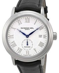 Raymond Weil Maestro 2838-Stc-00308 Kello Valkoinen / Nahka