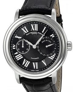 Raymond Weil Maestro 2846-Stc-00209 Kello Musta / Nahka