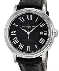 Raymond Weil Maestro 2847-Stc-00209 Kello Musta / Nahka