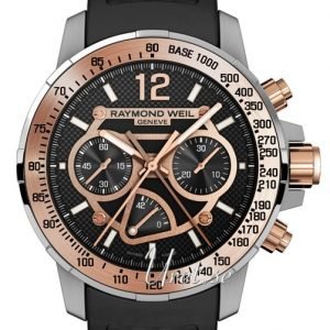 Raymond Weil Nabucco 7900-Sr-05207 Kello Musta / Kumi