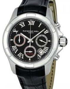 Raymond Weil Parsifal 7260-Stc-00208 Kello Musta / Nahka