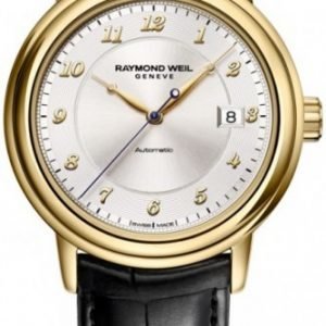 Raymond Weil Raymond Maestro 12837-G-05658 Kello Hopea / Nahka