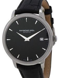 Raymond Weil Raymond Toccata 5588-Stc-20001 Kello Musta / Nahka