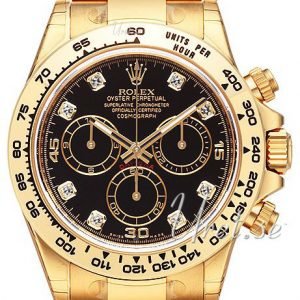 Rolex Cosmograph Daytona 116508-0008 Kello Musta / 18k