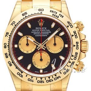 Rolex Cosmograph Daytona 116508-0009 Kello Musta / 18k