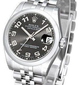 Rolex Datejust 31 178240-0019 Kello Musta / Teräs