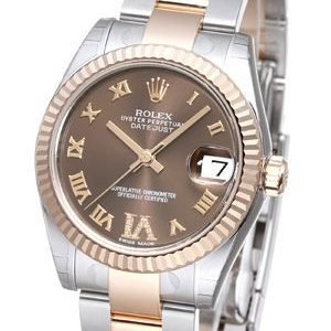 Rolex Datejust 31 178271-0075 Kello Ruskea / Teräs