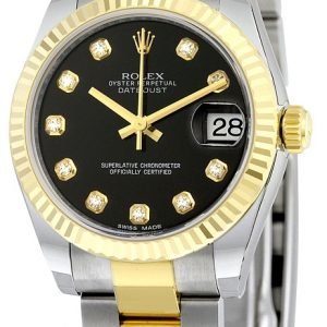 Rolex Datejust 31 178273-0045 Kello Musta / Teräs