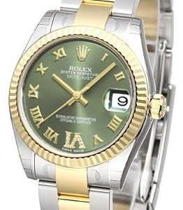 Rolex Datejust 31 178273-0095 Kello Vihreä / Teräs