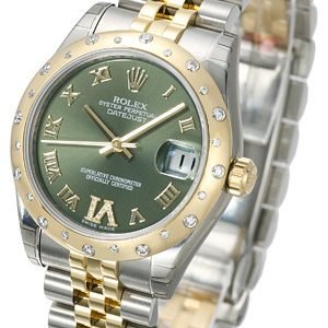 Rolex Datejust 31 178343-0011 Kello Vihreä / Teräs