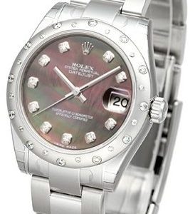 Rolex Datejust 31 178344-0015 Kello Musta / Teräs