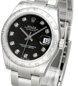 Rolex Datejust 31 178344-0030 Kello Musta / Teräs