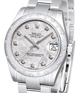 Rolex Datejust 31 178344-0066 Kello Hopea / Teräs