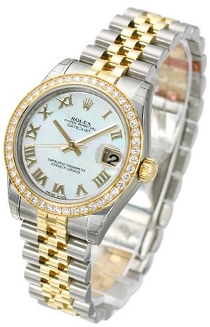 Rolex Datejust 31 178383-0003 Kello Valkoinen / Teräs