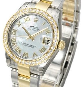 Rolex Datejust 31 178383-0015 Kello Valkoinen / Teräs