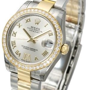 Rolex Datejust 31 178383-0019 Kello Hopea / Teräs