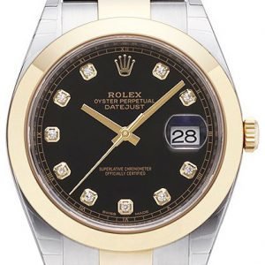 Rolex Datejust 41 126303-0005 Kello Musta / 18k Keltakultaa