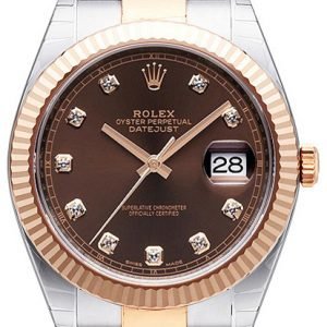 Rolex Datejust 41 126331-0003 Kello Ruskea / 18k Punakultaa