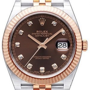 Rolex Datejust 41 126331-0004 Kello Ruskea / 18k Punakultaa