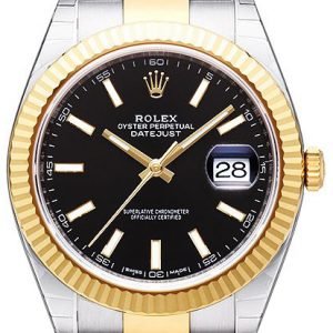 Rolex Datejust 41 126333-0013 Kello Musta / 18k Keltakultaa