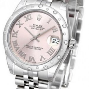 Rolex Datejust Lady 178344-0019 Kello Pinkki / Teräs