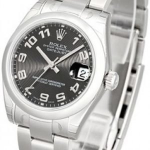 Rolex Datejust Lady 31 Mm 178240-0011 Kello Musta / Teräs