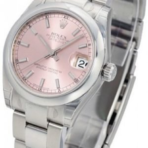 Rolex Datejust Lady 31 Mm 178240-0028 Kello Pinkki / Teräs