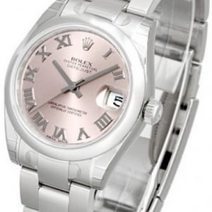 Rolex Datejust Lady 31 Mm 178240-0032 Kello Pinkki / Teräs