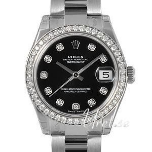 Rolex Datejust Lady 31 Mm 178384-0042 Kello Musta / Teräs