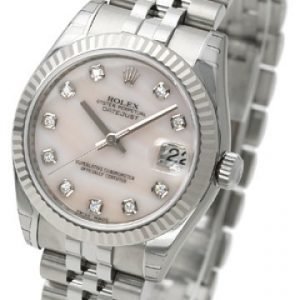 Rolex Datejust Midsize 178274-0042 Kello Valkoinen / Teräs