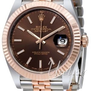 Rolex Datejust41 126331-0002 Kello Ruskea / 18k Punakultaa