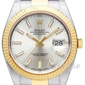 Rolex Datejust41 126333-0001 Kello Hopea / 18k Keltakultaa