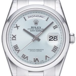 Rolex Day-Date 118206-0035 Kello Hopea / Platina