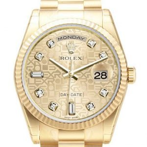 Rolex Day-Date 36 118238-0200 Kello Samppanja / 18k Keltakultaa